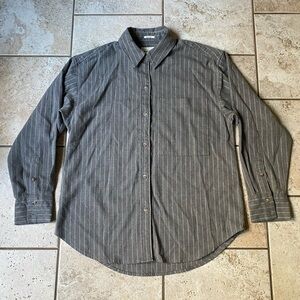 Abercrombie & Fitch Women’s Soft AF Flannel, Small, Dark Gray, EUC